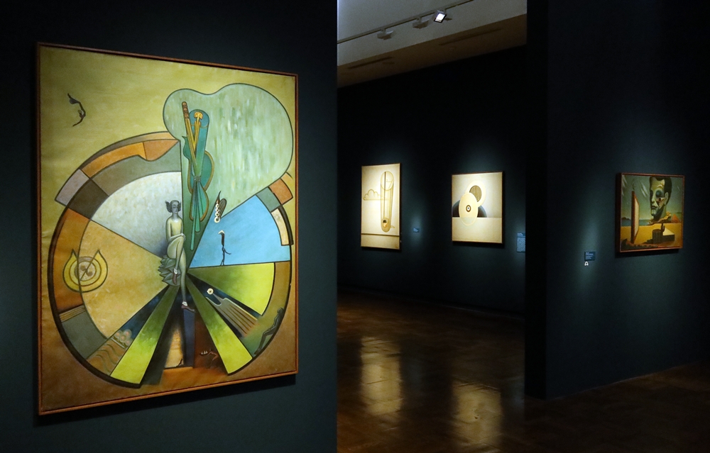 The works of Kim Younghwan are on display at the exhibition 