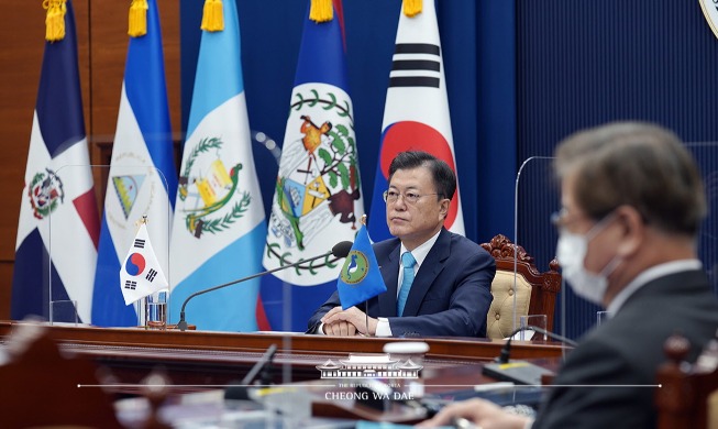 Remarks by President Moon Jae-in at 4th Korea-SICA Summit Held Online