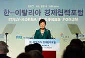 President stresses Korea-Italy economic cooperation