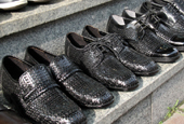 Hand-made shoes tailored to individual size, taste