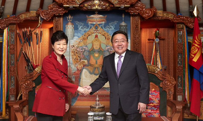 'Korea, Mongolia great partners for peace on peninsula'