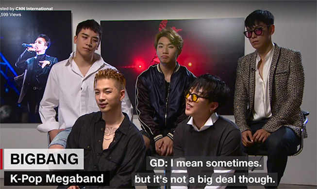 Big Bang appears on CNN Talk Asia