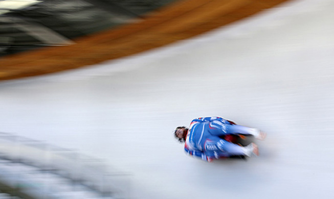 Luge athletes race new Pyeongchang track