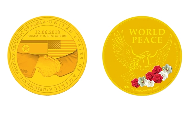 Singapore releases medallions commemorating NK-US summit