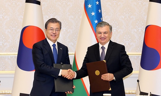 Korea, Uzbekistan upgrade relations to special strategic partnership