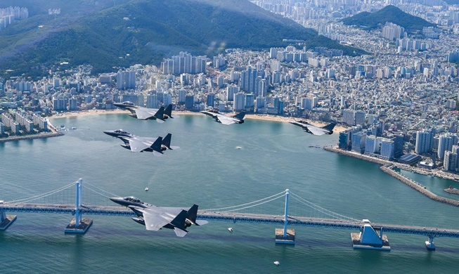 Korea, France hold joint air force exercises after flypast over UN Memorial Cemetery