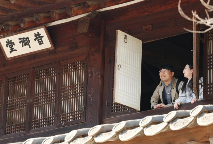 Spring scenery at royal palace