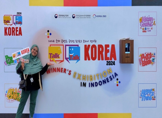 Talk Talk Korea's winning works displayed in Indonesian capital