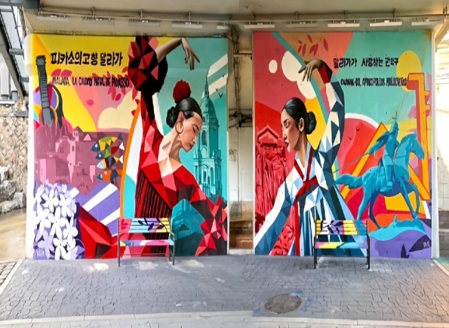 Spain's Malaga Loves Project produces mural in Seoul district