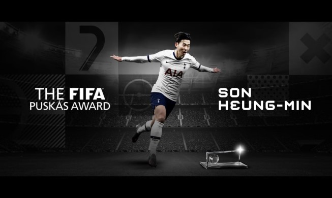 Son Heung-min earns Puskas Award for year's best goal