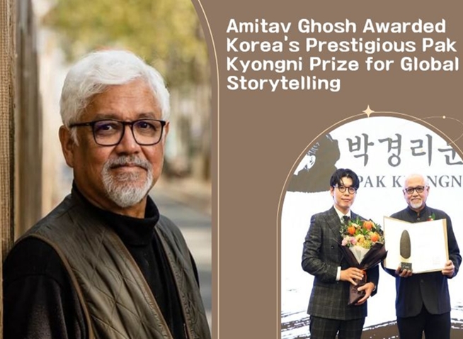 Indian writer gets Pak Kyongni Prize for postcolonial, eco works