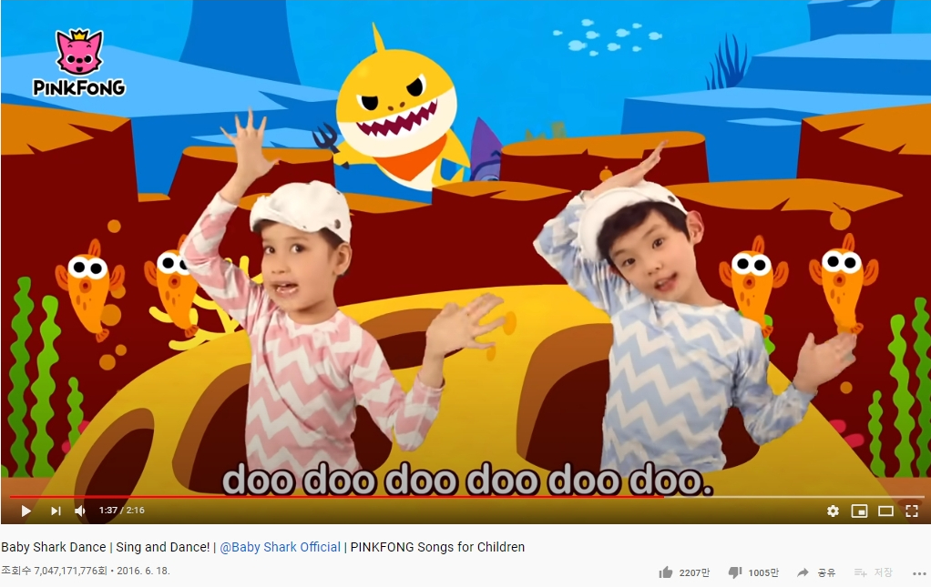 'Baby Shark Dance' is most viewed video in YouTube history