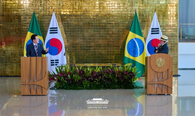 Press Statement by President Lee Jae Myung on the occasion of the Korea-Brazil Summit July 27, 2026 Brasilia, Brazil