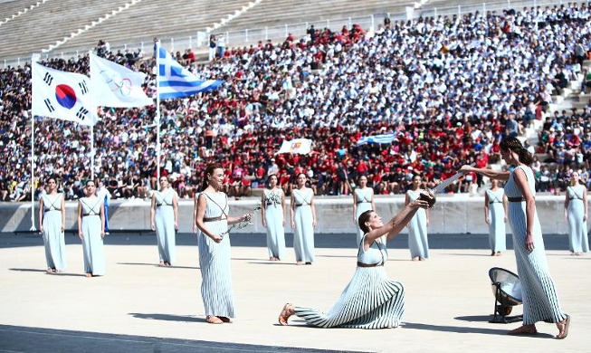 Torch lit in Greece for 2024 Gangwon Winter Youth Olympics