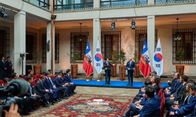 Press Statement by President Lee Jae Myung on the occasion of the Summit between the Republic of Korea and the Republic of Chile July 30, 2026 Santiago, Chile