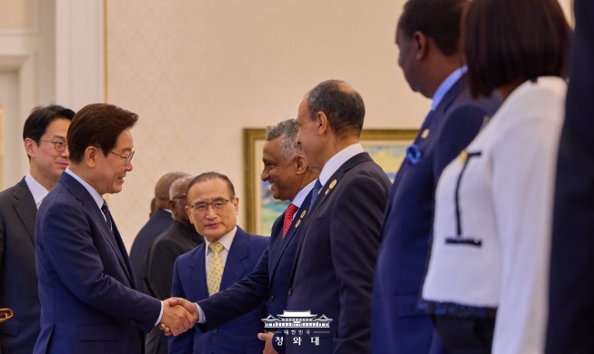 President hosts gathering for African foreign ministers in Seoul