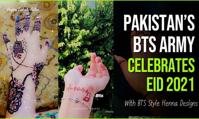 BTS fans in Pakistan mark this year's Eid ul-Adha via henna designs